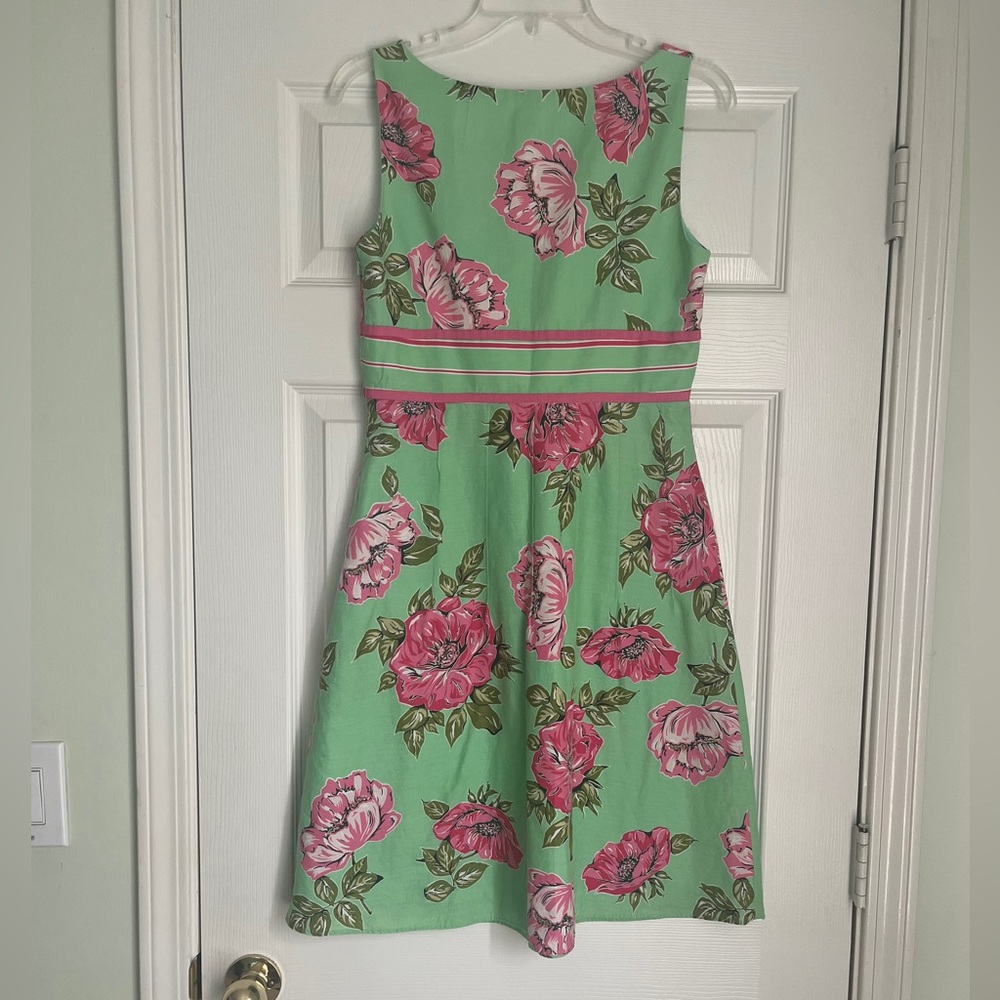 Floral Tea Length Dress - Picture 2 of 4
